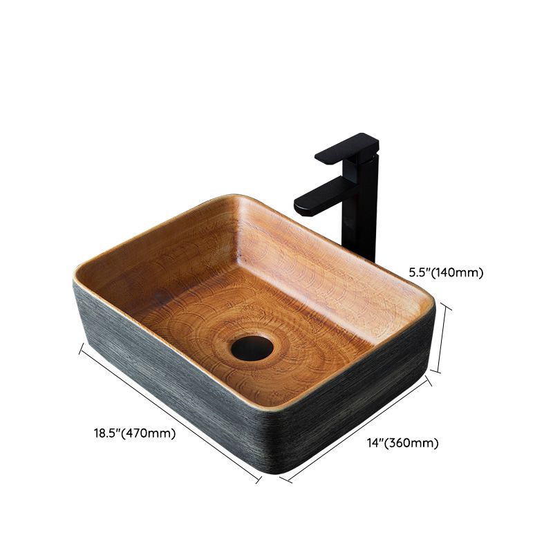 Brown Oval-shape Trough Bathroom Sink Modern Trough Bathroom Sink Clearhalo 'Bathroom Remodel & Bathroom Fixtures' 'Bathroom Sinks & Faucet Components' 'Bathroom Sinks' 'bathroom_sink' 'Home Improvement' 'home_improvement' 'home_improvement_bathroom_sink' 1200x1200_a0456ff3-2106-439c-9f0f-f54aa3f679a1