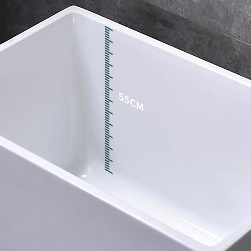 Soaking Acrylic Bathtub Antique Finish Rectangular Back to Wall Bath Tub Clearhalo 'Bathroom Remodel & Bathroom Fixtures' 'Bathtubs' 'Home Improvement' 'home_improvement' 'home_improvement_bathtubs' 'Showers & Bathtubs' 1200x1200_a0b1b3d9-fe15-486e-8435-172273d54b09