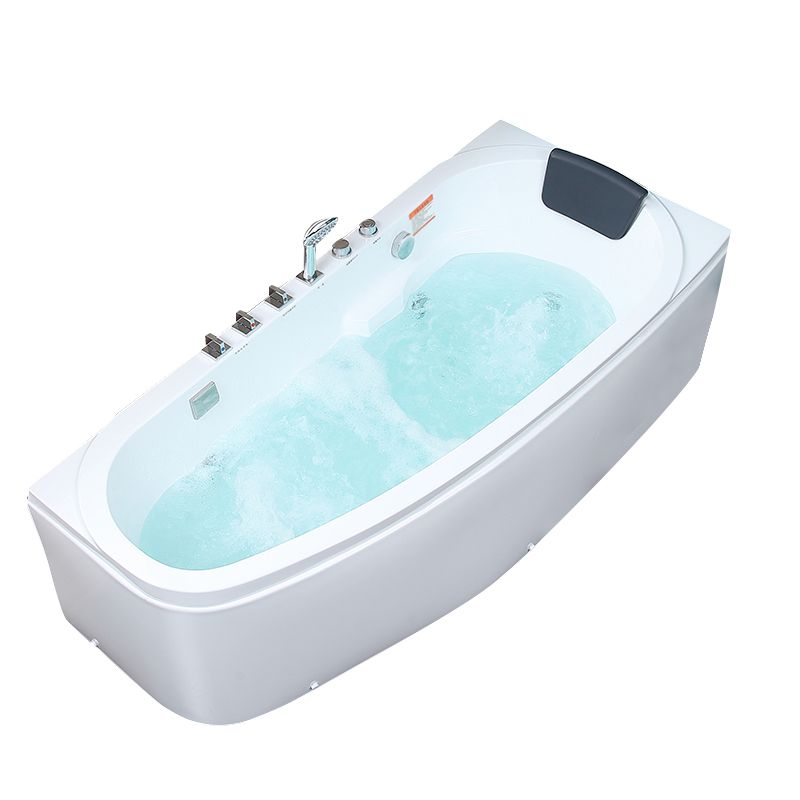 Modern Free Form Bathtub with Drain and Overflow Trim Acrylic Bath Clearhalo 'Bathroom Remodel & Bathroom Fixtures' 'Bathtubs' 'Home Improvement' 'home_improvement' 'home_improvement_bathtubs' 'Showers & Bathtubs' 1200x1200_a0b6fea8-a987-43a6-ada6-07809574e597