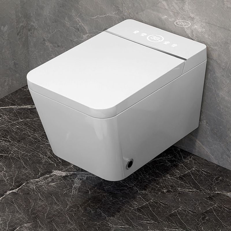 Contemporary Smart Bidet Dryer Elongated Ceramic Wall Mounted Bidet Clearhalo 'Bathroom Remodel & Bathroom Fixtures' 'Bidets' 'Home Improvement' 'home_improvement' 'home_improvement_bidets' 'Toilets & Bidets' 1200x1200_a0bce63b-dd65-4e2f-a881-c1bc5d0768b1
