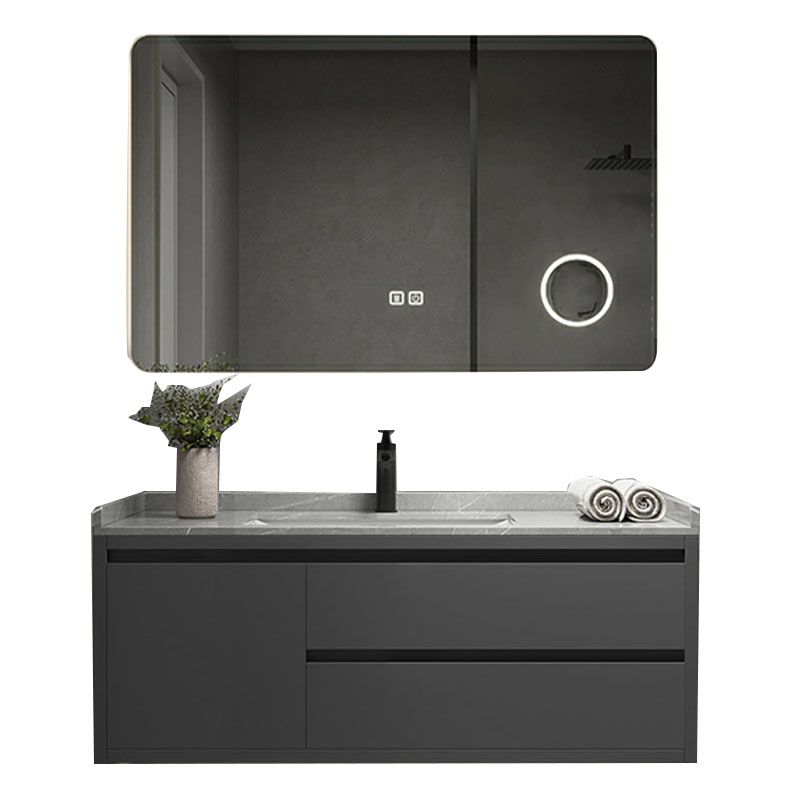 Wall Mount Modern Grey Bath Vanity with Mirror Faucet Sink for Bathroom Clearhalo 'Bathroom Remodel & Bathroom Fixtures' 'Bathroom Vanities' 'bathroom_vanities' 'Home Improvement' 'home_improvement' 'home_improvement_bathroom_vanities' 1200x1200_a0c6e59d-3c07-4a7d-81ba-4929631077c7