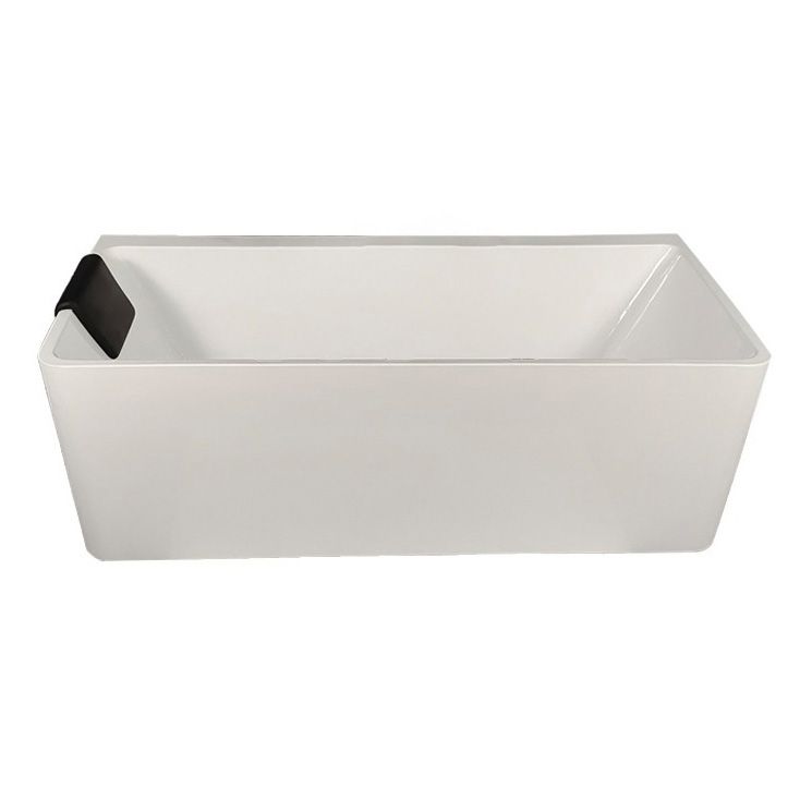 Back to Wall Soaking Bathtub Antique Finish Rectangular Modern Tub (Board not Included) Clearhalo 'Bathroom Remodel & Bathroom Fixtures' 'Bathtubs' 'Home Improvement' 'home_improvement' 'home_improvement_bathtubs' 'Showers & Bathtubs' 1200x1200_a0f5a705-8e04-4580-9191-5b9679764af0