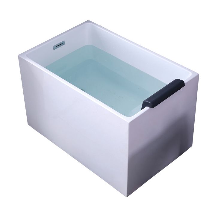 Back to Wall Soaking Tub Rectangular Antique Finish Modern Bath Tub (Board not Included) Clearhalo 'Bathroom Remodel & Bathroom Fixtures' 'Bathtubs' 'Home Improvement' 'home_improvement' 'home_improvement_bathtubs' 'Showers & Bathtubs' 1200x1200_a10edcf1-faca-4ead-a253-acc22aabb608