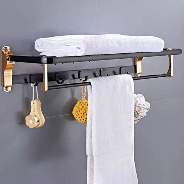 Modern Bathroom Hardware Set Bath Shelf Paper Holder Bathroom Accessory Kit Clearhalo 'Bathroom Hardware Sets' 'Bathroom Hardware' 'Bathroom Remodel & Bathroom Fixtures' 'bathroom_hardware_sets' 'Home Improvement' 'home_improvement' 'home_improvement_bathroom_hardware_sets' 1200x1200_a14aa569-7936-45e9-bf22-fcd0fe499346