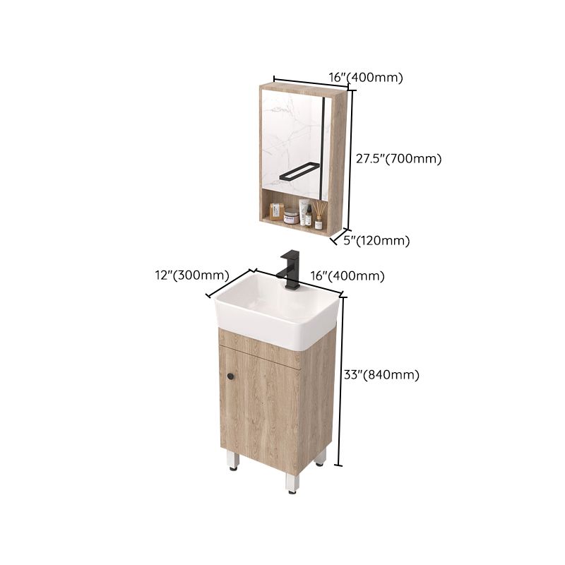 Modern Wood Bathroom Vanity Set Freestanding Single-Sink Bathroom Sink Vanity Clearhalo 'Bathroom Remodel & Bathroom Fixtures' 'Bathroom Vanities' 'bathroom_vanities' 'Home Improvement' 'home_improvement' 'home_improvement_bathroom_vanities' 1200x1200_a1963670-add2-4613-80b9-bb29d0bd91a1