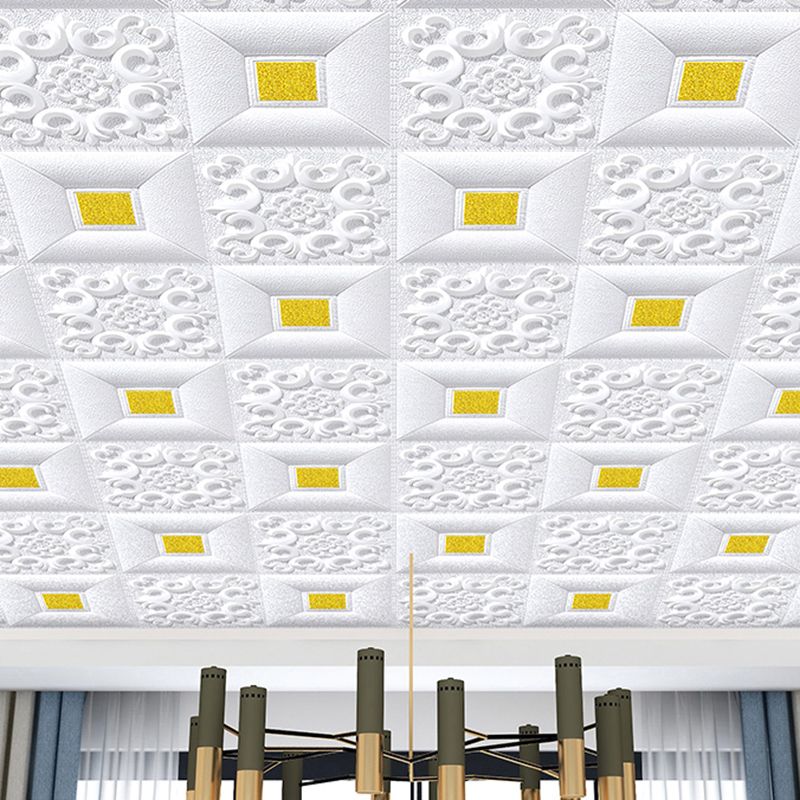 Wall Ceiling Glam Peel and Stick Waterproof Faux Brick Living Room Wall Panel (10-Pack) Clearhalo 'Flooring 'Home Improvement' 'home_improvement' 'home_improvement_wall_paneling' 'Wall Paneling' 'wall_paneling' 'Walls & Ceilings' Walls and Ceiling' 1200x1200_a1a39bee-c56e-4af2-a813-f0db83a8bcf8