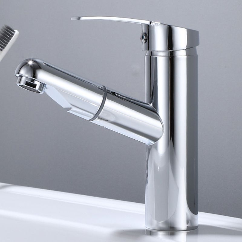 Modern Sink Faucet Solid Color Metal Vessel Sink Bathroom Faucet Clearhalo 'Bathroom Remodel & Bathroom Fixtures' 'Bathroom Sink Faucets' 'Bathroom Sinks & Faucet Components' 'bathroom_sink_faucets' 'Home Improvement' 'home_improvement' 'home_improvement_bathroom_sink_faucets' 1200x1200_a1a78826-12fe-4244-991b-6365e37209c2