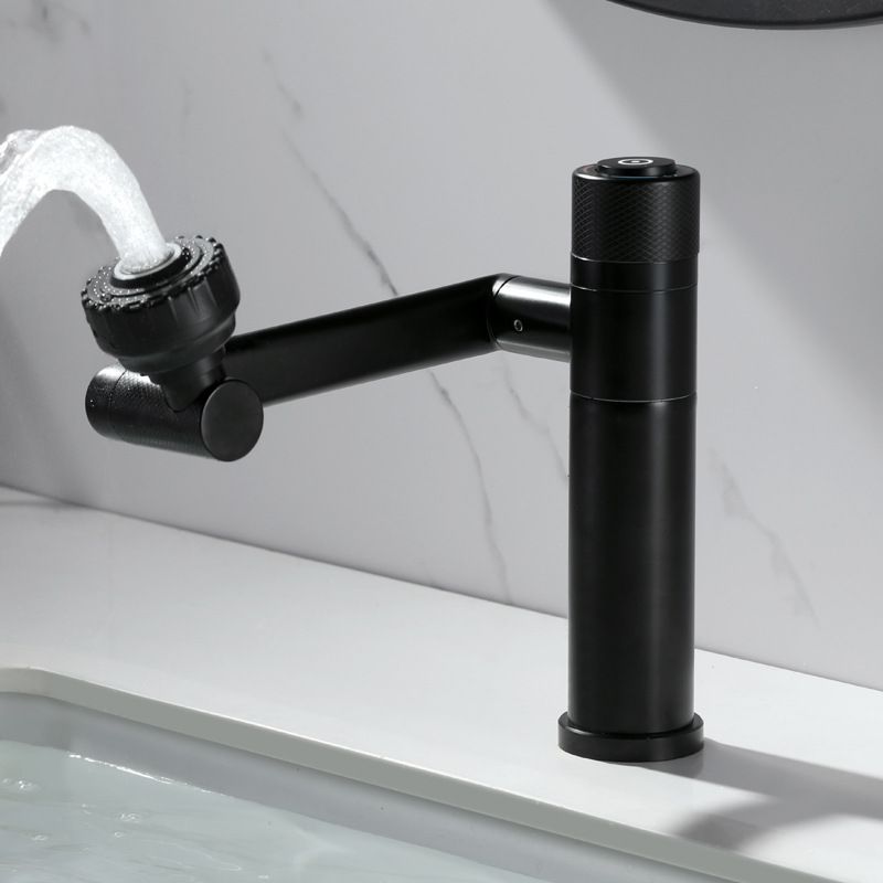 Modern Vessel Faucet Stainless Steel Single Handle Bendable Vessel Faucet Clearhalo 'Accueil' 'Amélioration Domiciliaire' 'bathroom_sink_faucets' 'Ensembles de Lavabo & de Robinet de Toilette' 'home_improvement' 'home_improvement_bathroom_sink_faucets' 'Robinet de Lavabo de Salle de Bain' 'Rénovation et Équipement de Salle de Bain' 1200x1200_a1d137d1-733b-4800-bc73-e4ecd838418b