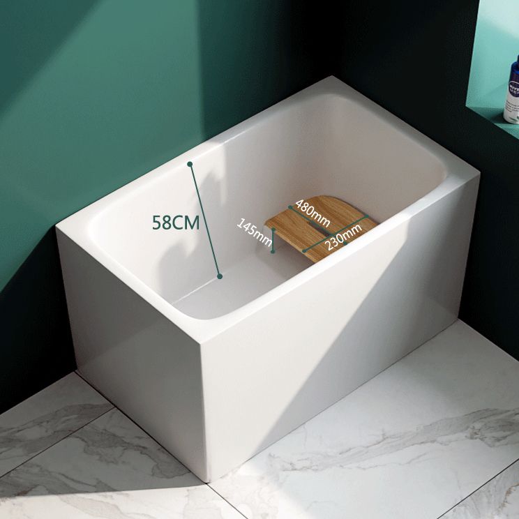 Modern Rectangle Acrylic Bathtub Freestanding Bathtub with Drain Bath Tub(without Plank) Clearhalo 'Bathroom Remodel & Bathroom Fixtures' 'Bathtubs' 'Home Improvement' 'home_improvement' 'home_improvement_bathtubs' 'Showers & Bathtubs' 1200x1200_a1e62334-57a7-4a9d-910e-6985fa7d062b