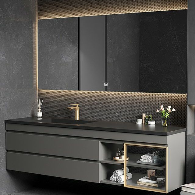 Wall Mount Sink Included Bath Vanity with Faucet Mirror for Bathroom Clearhalo 'Bathroom Remodel & Bathroom Fixtures' 'Bathroom Vanities' 'bathroom_vanities' 'Home Improvement' 'home_improvement' 'home_improvement_bathroom_vanities' 1200x1200_a247e8c4-a8dd-4ff6-9817-eeb486c2c0a9