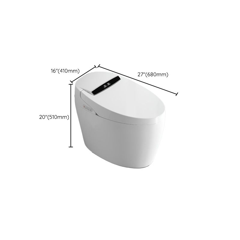 20" H White Finish Smart Toilet Seat Bidet of Vitreous China Bidets Clearhalo 'Bathroom Remodel & Bathroom Fixtures' 'Bidets' 'Home Improvement' 'home_improvement' 'home_improvement_bidets' 'Toilets & Bidets' 1200x1200_a2558114-14bb-4a04-be3e-88d5ebdc36ca