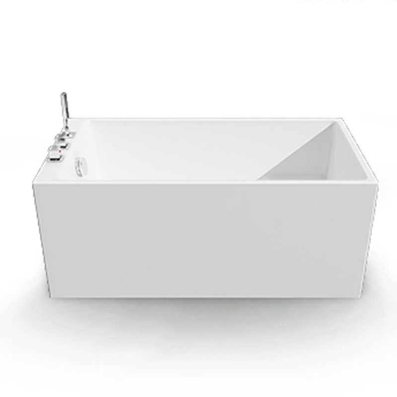 Soaking Bathtub Antique Finish Rectangular Back to Wall Bath Tub Clearhalo 'Bathroom Remodel & Bathroom Fixtures' 'Bathtubs' 'Home Improvement' 'home_improvement' 'home_improvement_bathtubs' 'Showers & Bathtubs' 1200x1200_a2586e0c-8870-4523-b1ab-ec838224f788