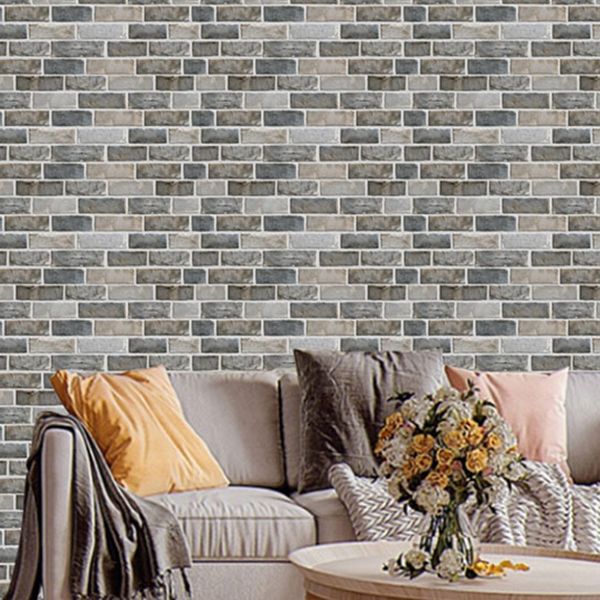 Retro Brick Wall Panel Industrial Style Home Living Room Bathroom Panel Wall (5-pack) Clearhalo 'Flooring 'Home Improvement' 'home_improvement' 'home_improvement_wall_paneling' 'Wall Paneling' 'wall_paneling' 'Walls & Ceilings' Walls and Ceiling' 1200x1200_a268abf3-7747-4d20-8df3-8fb3aba93cdc