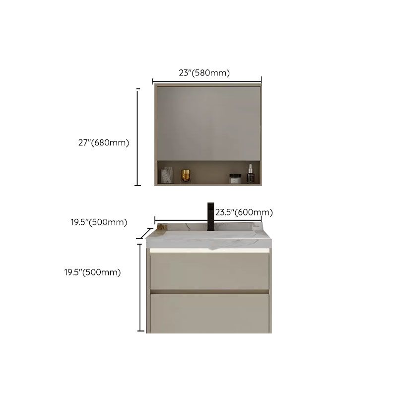 Wall Mounted Standard White Wood Modern Open Console with Sink Set Clearhalo 'Bathroom Remodel & Bathroom Fixtures' 'Bathroom Vanities' 'bathroom_vanities' 'Home Improvement' 'home_improvement' 'home_improvement_bathroom_vanities' 1200x1200_a27ce850-dde5-44f9-a82b-6b8b656de328