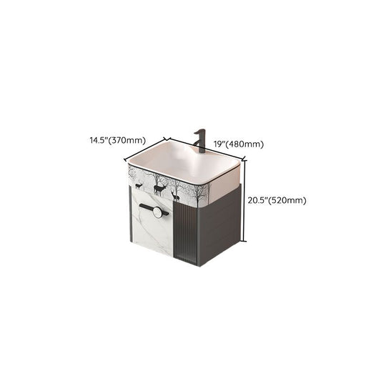 Modern Wall Mount Sink Vanity Gray Metal Base Single-Sink Rectangular Vanity Set Clearhalo 'Bathroom Remodel & Bathroom Fixtures' 'Bathroom Vanities' 'bathroom_vanities' 'Home Improvement' 'home_improvement' 'home_improvement_bathroom_vanities' 1200x1200_a32e9900-9b59-40c8-b879-7d36aad68085