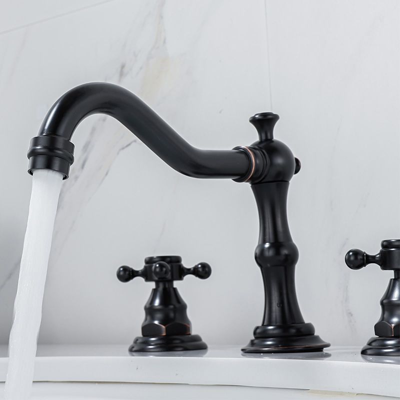 Industrial Wide Spread Bathroom Faucet 2 Cross Handles Lavatory Faucet Clearhalo 'bathroom_sink_faucets' 'Conjunta de Baño y Conjunta de Grifo' 'Coronamiento de Baño y Dispositivo de Baño' 'Grifo del lavabo del baño' 'Hogar' 'home_improvement' 'home_improvement_bathroom_sink_faucets' 'Mejoras para el hogar' 1200x1200_a379a3db-470c-44d9-b17d-f797574c9966