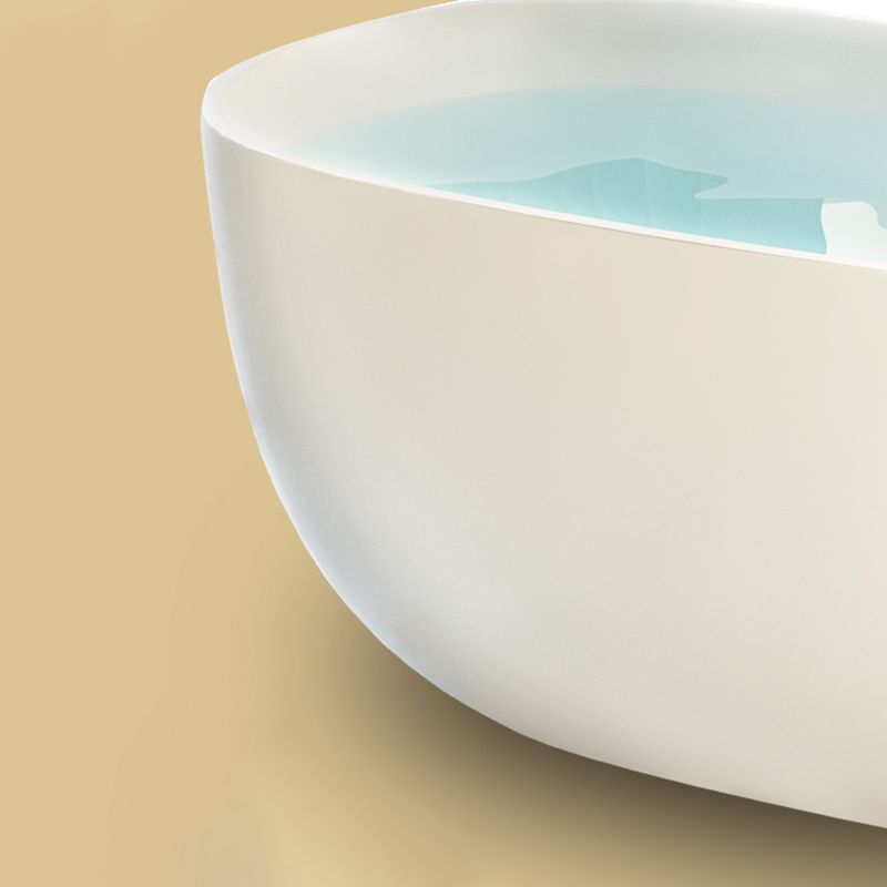 Acrylic-Fiberglass Oval Bathtub Contemporary Soaking Bathtub with Drain and Overflow Trim Clearhalo 'Bathroom Remodel & Bathroom Fixtures' 'Bathtubs' 'Home Improvement' 'home_improvement' 'home_improvement_bathtubs' 'Showers & Bathtubs' 1200x1200_a37a9508-f8fd-456b-a659-a768f1baa906