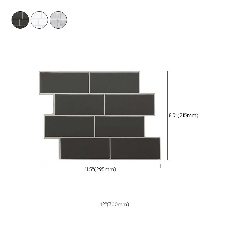 Modern Peel and Stick Backsplash Wall Tile PVC Peel & Stick Field Tile Clearhalo 'Flooring 'Home Improvement' 'home_improvement' 'home_improvement_peel_stick_blacksplash' 'Peel & Stick Backsplash Tile' 'peel_stick_blacksplash' 'Walls & Ceilings' Walls and Ceiling' 1200x1200_a3a3fb1b-a004-4190-8c3a-3a83cc59ce19