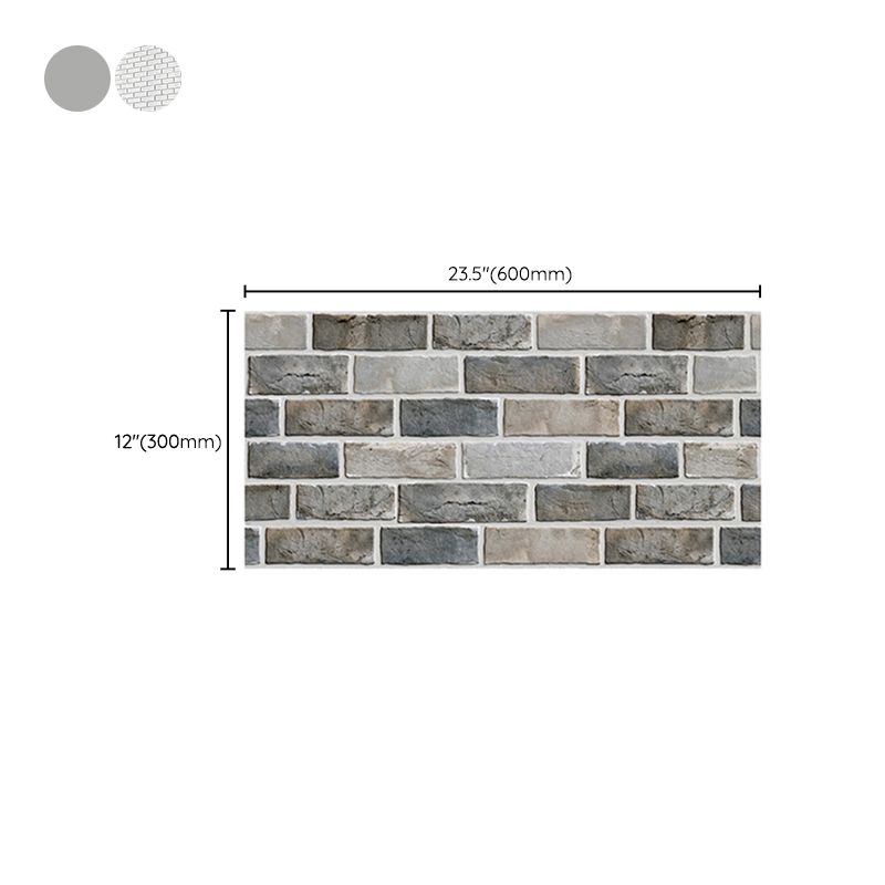 Retro Brick Wall Panel Industrial Style Home Living Room Bathroom Panel Wall (5-pack) Clearhalo 'Flooring 'Home Improvement' 'home_improvement' 'home_improvement_wall_paneling' 'Wall Paneling' 'wall_paneling' 'Walls & Ceilings' Walls and Ceiling' 1200x1200_a3e7a927-60a1-4a73-9393-583491c49757