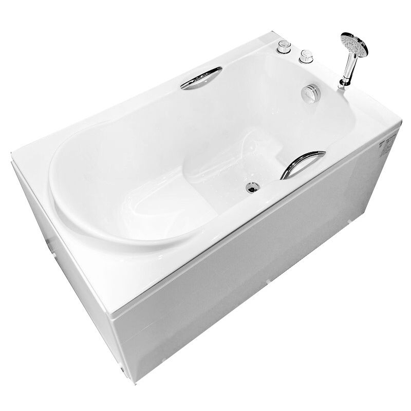 Acrylic Rectangular Bathtub Soaking White Bathtub , 29.53-inch Tall Clearhalo 'Bathroom Remodel & Bathroom Fixtures' 'Bathtubs' 'Home Improvement' 'home_improvement' 'home_improvement_bathtubs' 'Showers & Bathtubs' 1200x1200_a40a3107-b632-48c9-bf59-f94de678c1e1