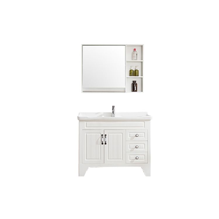 Wood Modern Sink Vanity Freestanding Bathroom Vanity with Mirror Clearhalo 'Bathroom Remodel & Bathroom Fixtures' 'Bathroom Vanities' 'bathroom_vanities' 'Home Improvement' 'home_improvement' 'home_improvement_bathroom_vanities' 1200x1200_a44c77cc-2563-4f6d-9169-128939c4a4b3