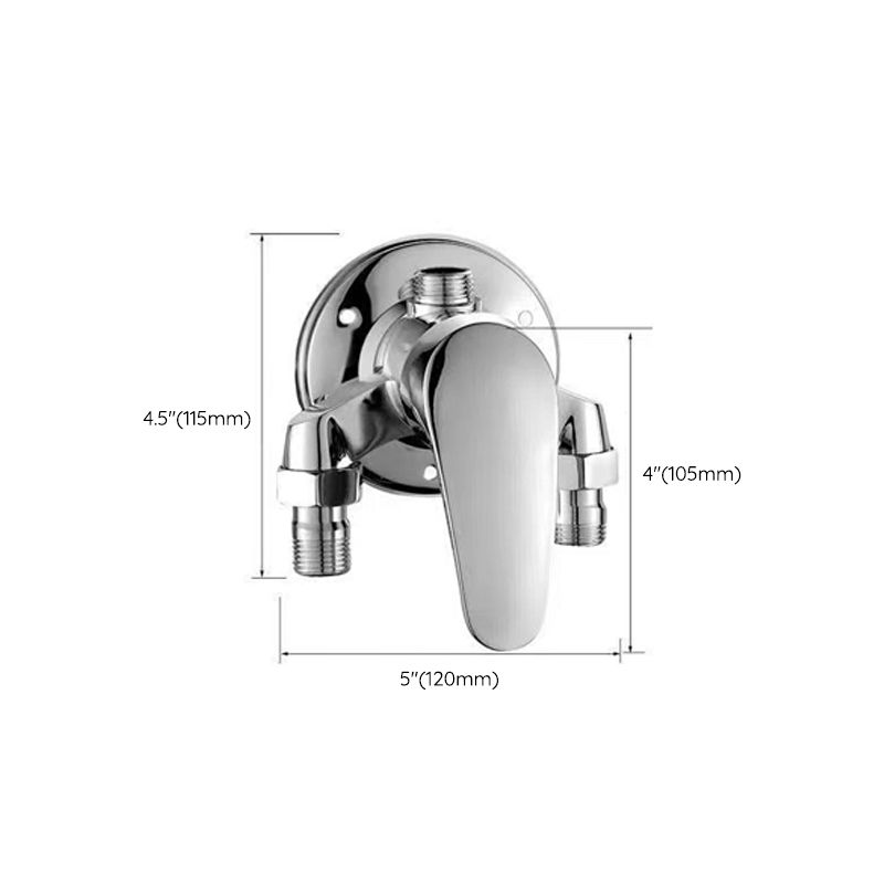 Shower Trim Massage Jet Level Handle Wall Mounted Shower Trim Clearhalo 'Bathroom Remodel & Bathroom Fixtures' 'Home Improvement' 'home_improvement' 'home_improvement_shower_faucets' 'Shower Faucets & Systems' 'shower_faucets' 'Showers & Bathtubs Plumbing' 'Showers & Bathtubs' 1200x1200_a46e437b-6738-49de-88a5-8f63794b901c