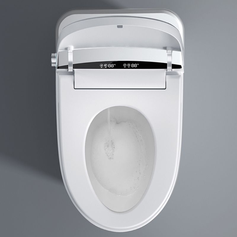 Elongated Toilet Seat Bidet White One-Piece Smart Toilet Bidet with Unlimited Warm Water Clearhalo 'Bathroom Remodel & Bathroom Fixtures' 'Bidets' 'Home Improvement' 'home_improvement' 'home_improvement_bidets' 'Toilets & Bidets' 1200x1200_a46e5639-302b-49be-a198-48a684663350
