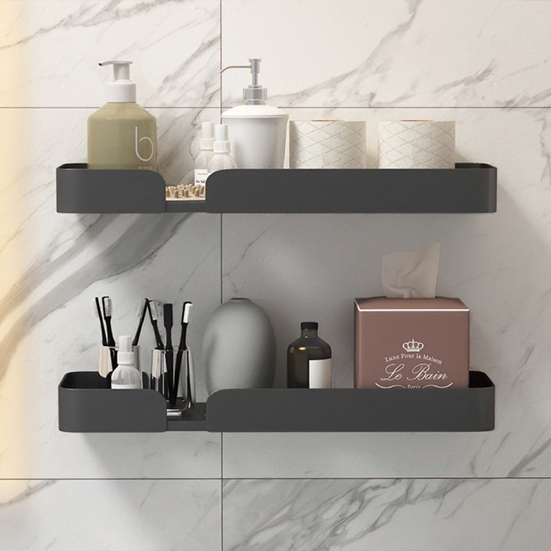 Modern Rectangular Bath Shelf 2/3-Piece Bathroom Accessory Set Clearhalo 'Bathroom Hardware Sets' 'Bathroom Hardware' 'Bathroom Remodel & Bathroom Fixtures' 'bathroom_hardware_sets' 'Home Improvement' 'home_improvement' 'home_improvement_bathroom_hardware_sets' 1200x1200_a476e87f-a7c6-47a0-825a-4c86684602e1