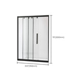 Transparent Tempered Shower Bath Door Hinged Shower Bath Door Clearhalo 'Bathroom Remodel & Bathroom Fixtures' 'Home Improvement' 'home_improvement' 'home_improvement_shower_tub_doors' 'Shower and Tub Doors' 'shower_tub_doors' 'Showers & Bathtubs' 1200x1200_a4a55469-7497-4d3c-b93f-275520d678de