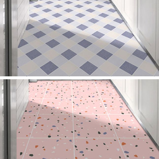 Modern PVC Flooring Geometric Pattern Peel and Stick Vinyl Plank