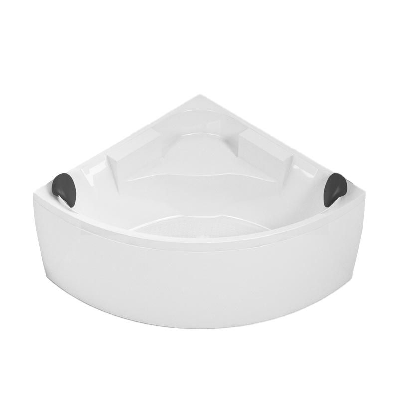 Modern Corner White Acrylic Bathtub Back to Wall with Drain and Massage Device Bath Tub Clearhalo 'Bathroom Remodel & Bathroom Fixtures' 'Bathtubs' 'Home Improvement' 'home_improvement' 'home_improvement_bathtubs' 'Showers & Bathtubs' 1200x1200_a51254f3-3b9d-4bee-9d00-499f64e609ee