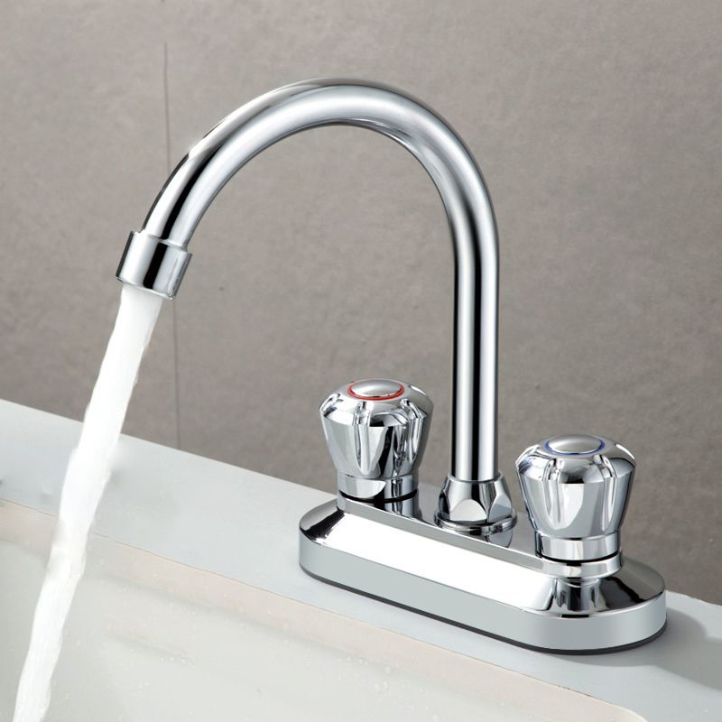 Contemporary Knob Handle Faucet Swivel Spout Bathroom Faucet Clearhalo 'bathroom_sink_faucets' 'Conjunta de Baño y Conjunta de Grifo' 'Coronamiento de Baño y Dispositivo de Baño' 'Grifo del lavabo del baño' 'Hogar' 'home_improvement' 'home_improvement_bathroom_sink_faucets' 'Mejoras para el hogar' 1200x1200_a518ea54-8830-440b-ab88-10c335720a36