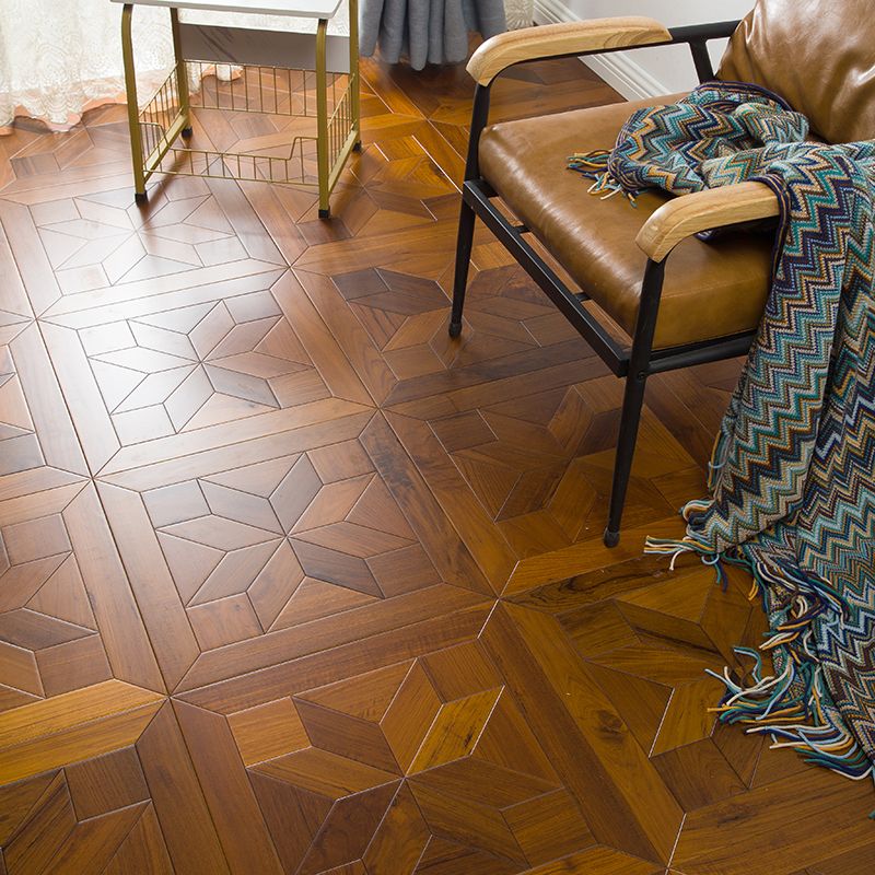 Indoor Laminate Floor Teak Wooden Medium Geometric Waterproof Laminate Floor Clearhalo 'Flooring 'Home Improvement' 'home_improvement' 'home_improvement_laminate_flooring' 'Laminate Flooring' 'laminate_flooring' Walls and Ceiling' 1200x1200_a52322ff-2c1f-4051-a585-3213668eafb1