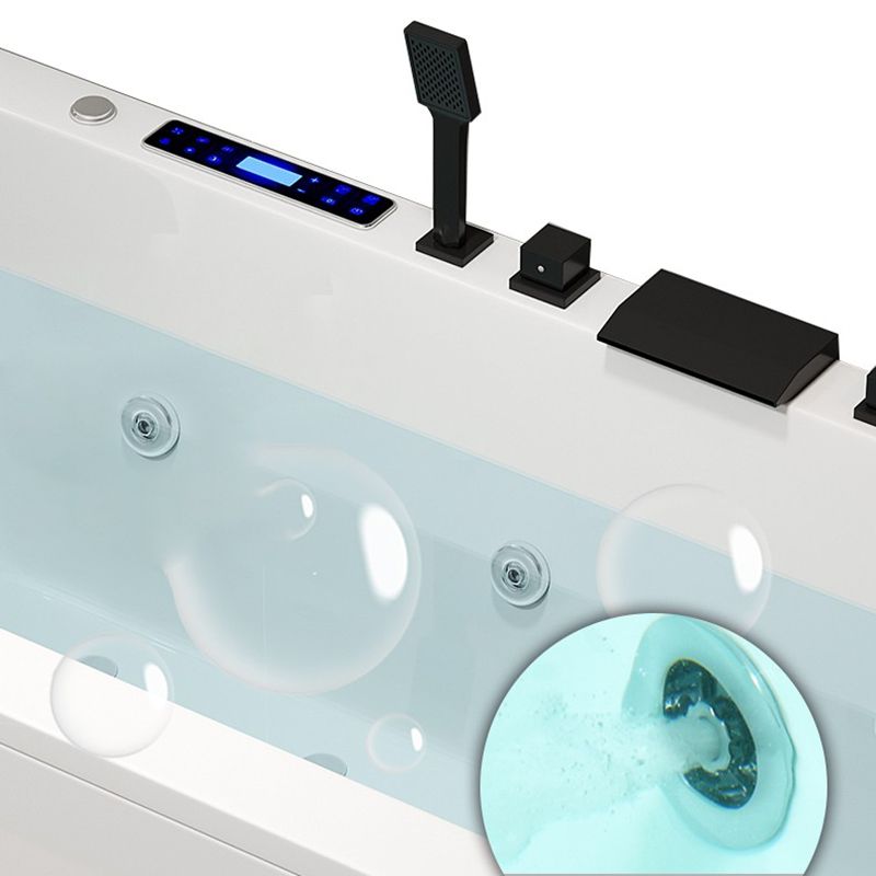 Modern Acrylic Bathtub Right-Hand Drain and Overflow Trim Bath Tub Clearhalo 'Bathroom Remodel & Bathroom Fixtures' 'Bathtubs' 'Home Improvement' 'home_improvement' 'home_improvement_bathtubs' 'Showers & Bathtubs' 1200x1200_a52b2255-6b75-4417-af67-3c1162392284