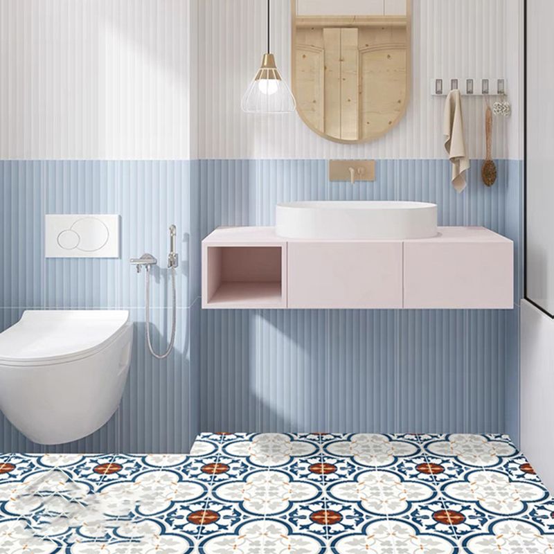 Modern Style Square Floor Tile Moroccan Print Straight Edge Waterproof Floor Tile Clearhalo 'Floor Tiles & Wall Tiles' 'floor_tiles_wall_tiles' 'Flooring 'Home Improvement' 'home_improvement' 'home_improvement_floor_tiles_wall_tiles' Walls and Ceiling' 1200x1200_a53a6144-ac0c-47f0-b035-be597e43bb59