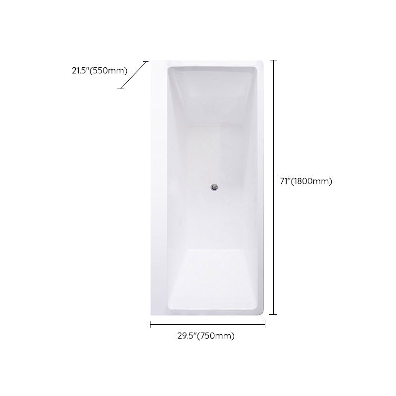 Modern White Acrylic Embedded Bathtub with Drain Bath Tub and Massage Device Clearhalo 'Bathroom Remodel & Bathroom Fixtures' 'Bathtubs' 'Home Improvement' 'home_improvement' 'home_improvement_bathtubs' 'Showers & Bathtubs' 1200x1200_a53addae-4602-47e5-83f3-96c144b71830