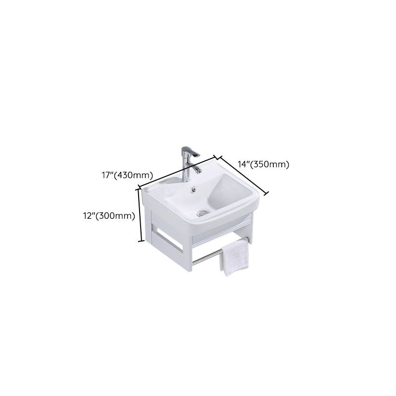Modern Wall Mount White Sink Vanity with Single Sink for Bathroom Clearhalo 'Bathroom Remodel & Bathroom Fixtures' 'Bathroom Vanities' 'bathroom_vanities' 'Home Improvement' 'home_improvement' 'home_improvement_bathroom_vanities' 1200x1200_a565d209-6b22-481c-b60f-0de2b0ca80e5