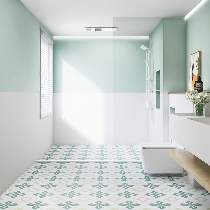 Square Ceramic Matte Floor and Wall Tile Moroccan Bathroom Floor Clearhalo 'Floor Tiles & Wall Tiles' 'floor_tiles_wall_tiles' 'Flooring 'Home Improvement' 'home_improvement' 'home_improvement_floor_tiles_wall_tiles' Walls and Ceiling' 1200x1200_a56cdecc-d6f2-4164-b0bc-de9c7d92090f