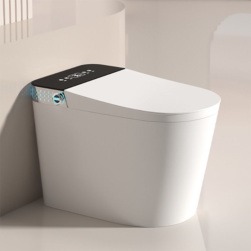 Floor Standing Bidet Ceramic Contemporary White Elongated Foot Sensor Clearhalo 'Bathroom Remodel & Bathroom Fixtures' 'Bidets' 'Home Improvement' 'home_improvement' 'home_improvement_bidets' 'Toilets & Bidets' 1200x1200_a58a94c1-d6d8-4f26-8ae5-e2b78d2ed175