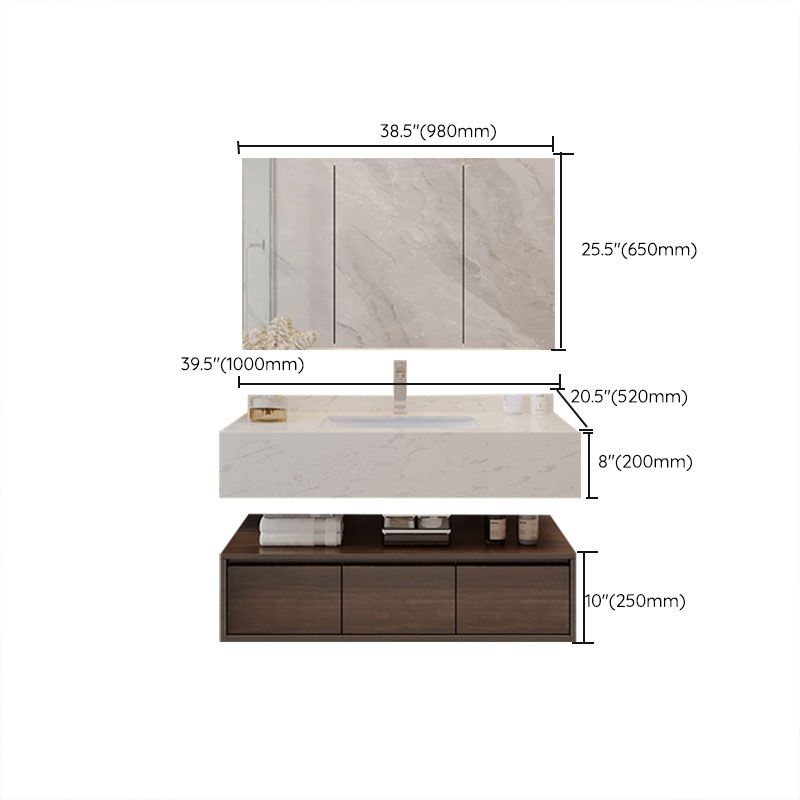 Modern Wall Mount Rectangular Bathroom Vanity Set Sink Included Clearhalo 'Bathroom Remodel & Bathroom Fixtures' 'Bathroom Vanities' 'bathroom_vanities' 'Home Improvement' 'home_improvement' 'home_improvement_bathroom_vanities' 1200x1200_a6046716-aff0-4c23-aed0-16d1ae44e70c