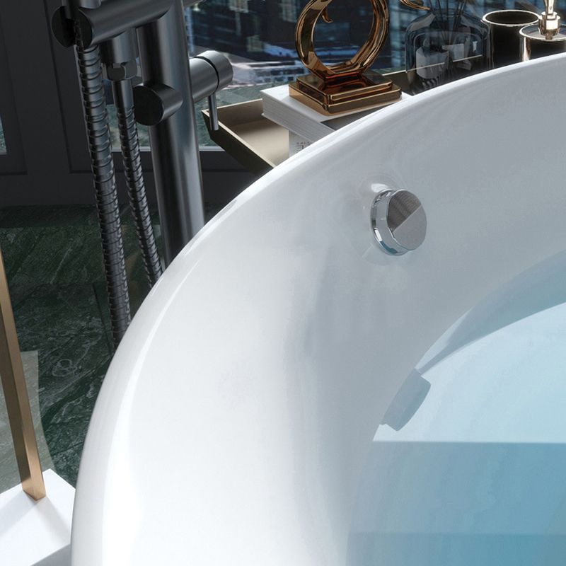 Bathroom Acrylic Round Bath Tub Soaking Stand Alone Tub with Drain Clearhalo 'Bathroom Remodel & Bathroom Fixtures' 'Bathtubs' 'Home Improvement' 'home_improvement' 'home_improvement_bathtubs' 'Showers & Bathtubs' 1200x1200_a6132e1f-0429-4eff-bdf1-0a08455176ac