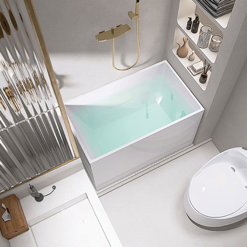 Modern Corner White Acrylic Bathtub Rectangle with Drain Bath Tub for Bathroom Clearhalo 'Bathroom Remodel & Bathroom Fixtures' 'Bathtubs' 'Home Improvement' 'home_improvement' 'home_improvement_bathtubs' 'Showers & Bathtubs' 1200x1200_a638982a-93c1-4125-a7bd-3bee73de0cde