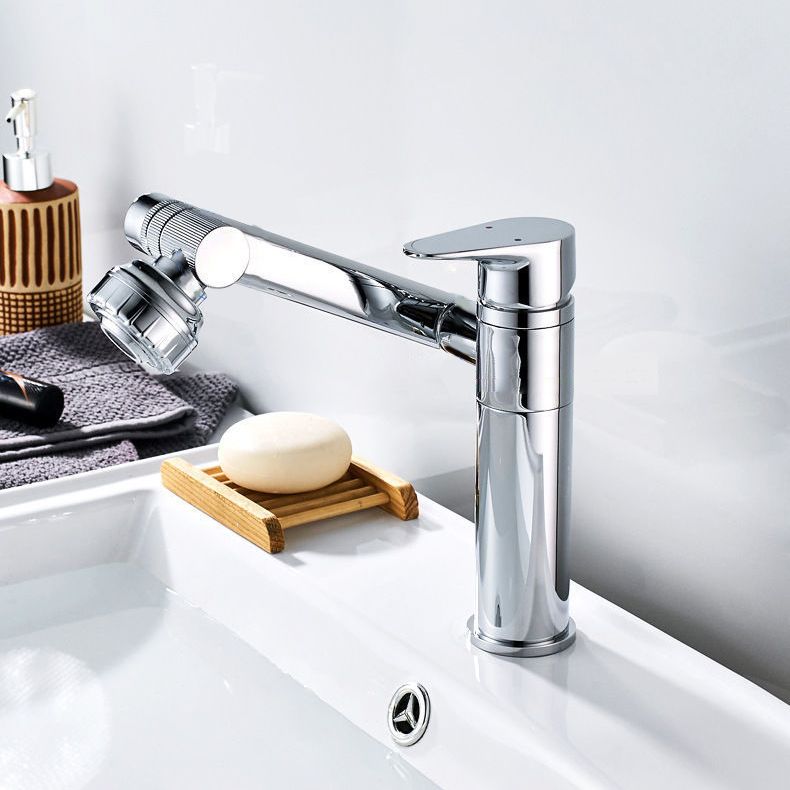 Glam Style Faucets Vessel Sink Faucet with Single Lever Handle Clearhalo 'bathroom_sink_faucets' 'Conjunta de Baño y Conjunta de Grifo' 'Coronamiento de Baño y Dispositivo de Baño' 'Grifo del lavabo del baño' 'Hogar' 'home_improvement' 'home_improvement_bathroom_sink_faucets' 'Mejoras para el hogar' 1200x1200_a68ab23e-04fa-422d-a6e8-65dc2e22e651