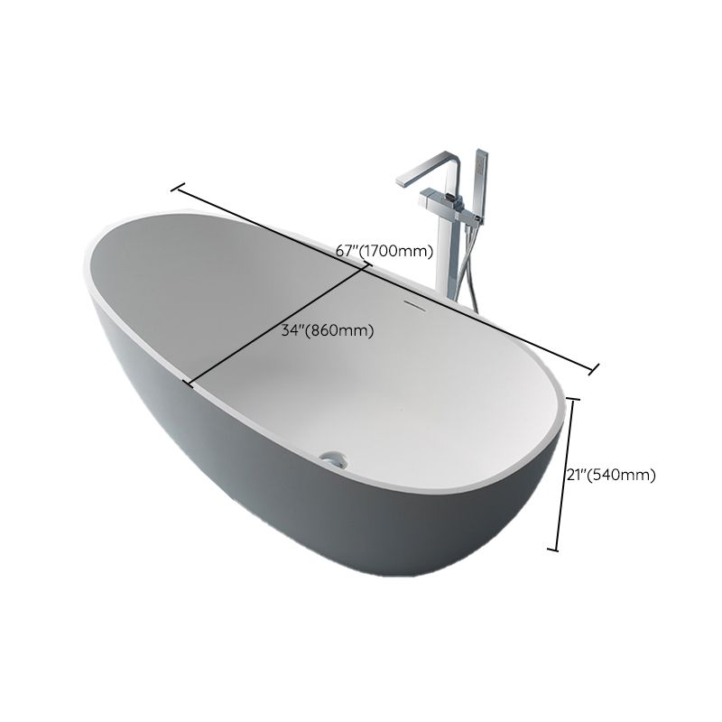 Stone Soaking Bathtub Antique Finish Modern Back to Wall Bath Tub Clearhalo 'Bathroom Remodel & Bathroom Fixtures' 'Bathtubs' 'Home Improvement' 'home_improvement' 'home_improvement_bathtubs' 'Showers & Bathtubs' 1200x1200_a6b8408f-0455-4244-9aef-99bbc599bc2a