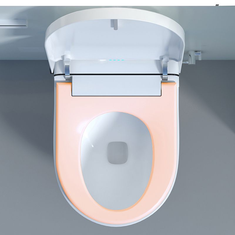 Ceramic Smart Toilet Dual Flush Wall Mounted Bidet with Dryer Clearhalo 'Bathroom Remodel & Bathroom Fixtures' 'Bidets' 'Home Improvement' 'home_improvement' 'home_improvement_bidets' 'Toilets & Bidets' 1200x1200_a6bd5e59-5a50-4c65-b371-68a9b2275eb6