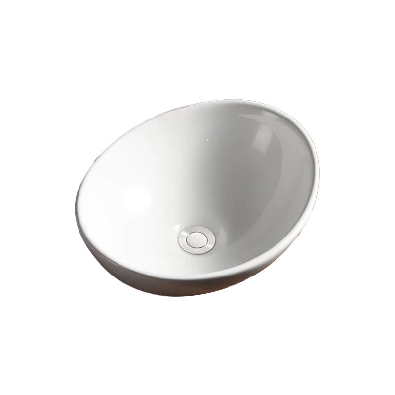 Modern Vessel Bathroom Sink Porcelain Oval with Pop-Up Drain Bathroom Sink Clearhalo 'Bathroom Remodel & Bathroom Fixtures' 'Bathroom Sinks & Faucet Components' 'Bathroom Sinks' 'bathroom_sink' 'Home Improvement' 'home_improvement' 'home_improvement_bathroom_sink' 1200x1200_a701a574-b5d4-48e7-b183-c77e0a6cb1af