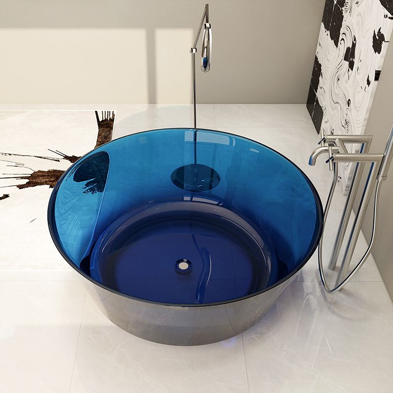 Modern Soaking Bathtub Antique Finish Round Freestanding Bath Tub Clearhalo 'Bathroom Remodel & Bathroom Fixtures' 'Bathtubs' 'Home Improvement' 'home_improvement' 'home_improvement_bathtubs' 'Showers & Bathtubs' 1200x1200_a736e46a-59ed-4da6-843a-e39654631e86