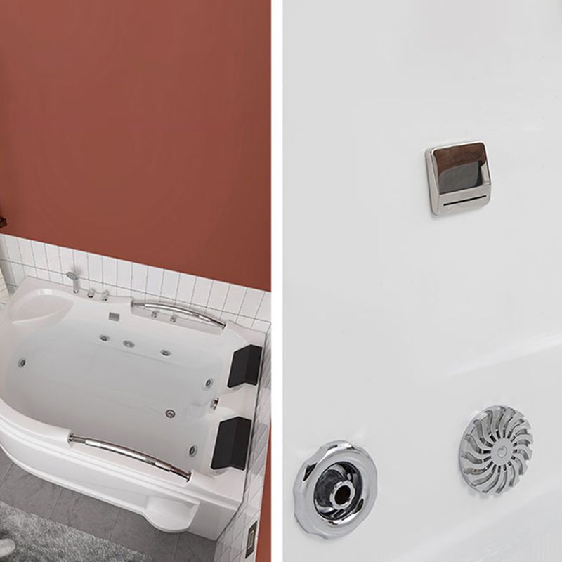 Free Form White Bathtub Bathroom Back to Wall Modern Bath Tub Clearhalo 'Bathroom Remodel & Bathroom Fixtures' 'Bathtubs' 'Home Improvement' 'home_improvement' 'home_improvement_bathtubs' 'Showers & Bathtubs' 1200x1200_a737dbdd-d65b-4b2b-950b-c7053c2089c5