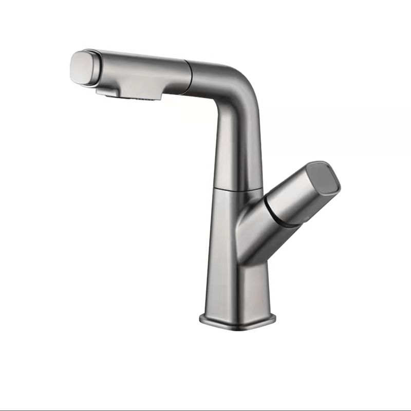 Modern Vessel Sink Faucet Solid Color Metal Centerset Faucet for Bathroom Clearhalo 'bathroom_sink_faucets' 'Conjunta de Baño y Conjunta de Grifo' 'Coronamiento de Baño y Dispositivo de Baño' 'Grifo del lavabo del baño' 'Hogar' 'home_improvement' 'home_improvement_bathroom_sink_faucets' 'Mejoras para el hogar' 1200x1200_a7713dee-5d9b-4909-8e95-b74ffacdca60