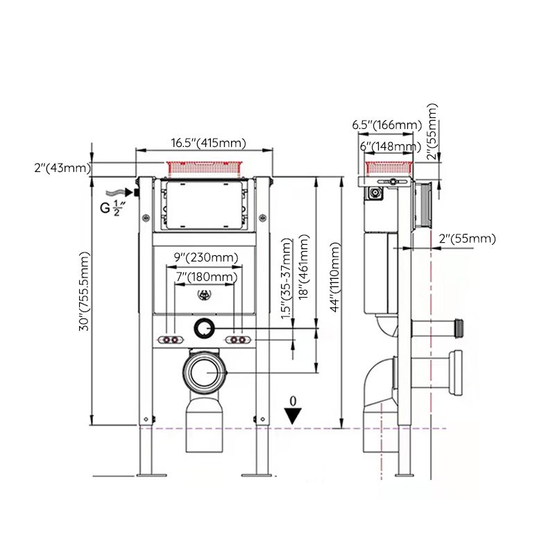 Contemporary Wall Mount Flush Toilet Slow Close Seat Included Urine Toilet for Washroom Clearhalo 'Bathroom Remodel & Bathroom Fixtures' 'Home Improvement' 'home_improvement' 'home_improvement_toilets' 'Toilets & Bidets' 'Toilets' 1200x1200_a7a9b3bc-ca73-4db6-9df1-e7a081cac726